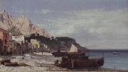 Friedrich Paul Nerly Veduta di Capri Spain oil painting artist